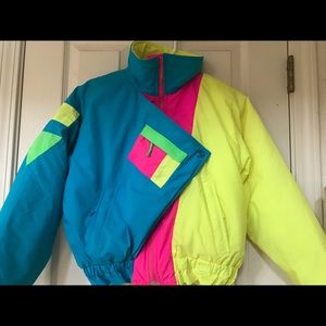 Ossi Skiwear Vintage Ski Snow Jacket Girls Large